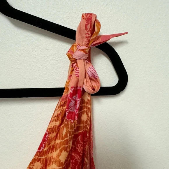 NWOT Free People Tied To You Tank - Paisley Floral Cropped Blouse - Tie Strap - Picture 4 of 7